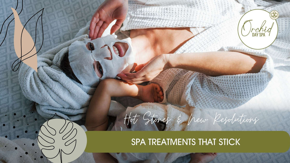 Mother and child enjoying different spa treatments including hydrating facials and sheet masks at Orchid Day Spa – a relaxing bonding experience in a serene day spa setting