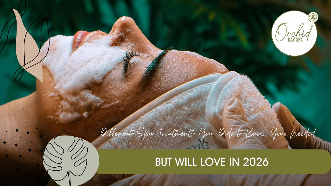 Relaxing facial session showcasing different spa treatments, including cleansing and skin therapy, at Orchid Day Spa