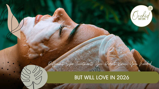 Relaxing facial session showcasing different spa treatments, including cleansing and skin therapy, at Orchid Day Spa