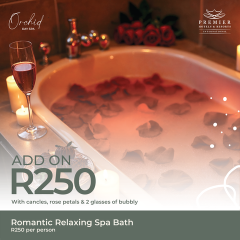 Add on Romantic Spa Bath- 15mins to 20mins