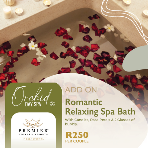 Add on Romantic Spa Bath- 15mins to 20mins