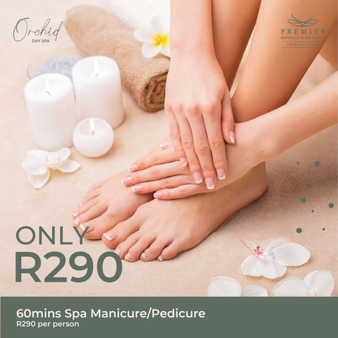 Spa Manicure or Pedicure -1hour